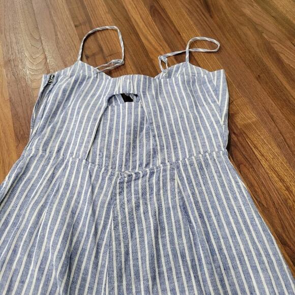 Gianni Bini Blue and White Striped Jumpsuit - Picture 8 of 10